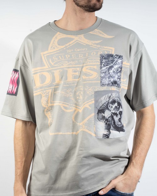 T-Shirt DIESEL T-BOXT-SLITS-R8