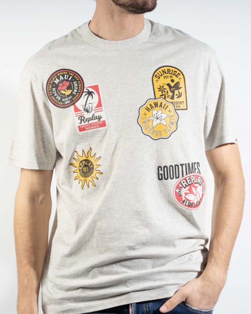 T-Shirt REPLAY AMB ESTAMPAT...
