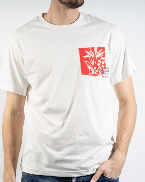 T-Shirt REPLAY CON BOLSILLO...