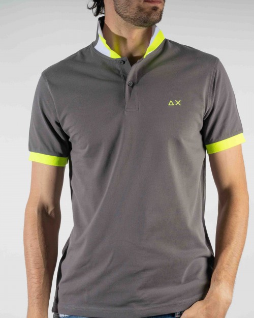 Polo SUN68 CONTRASTES A35123