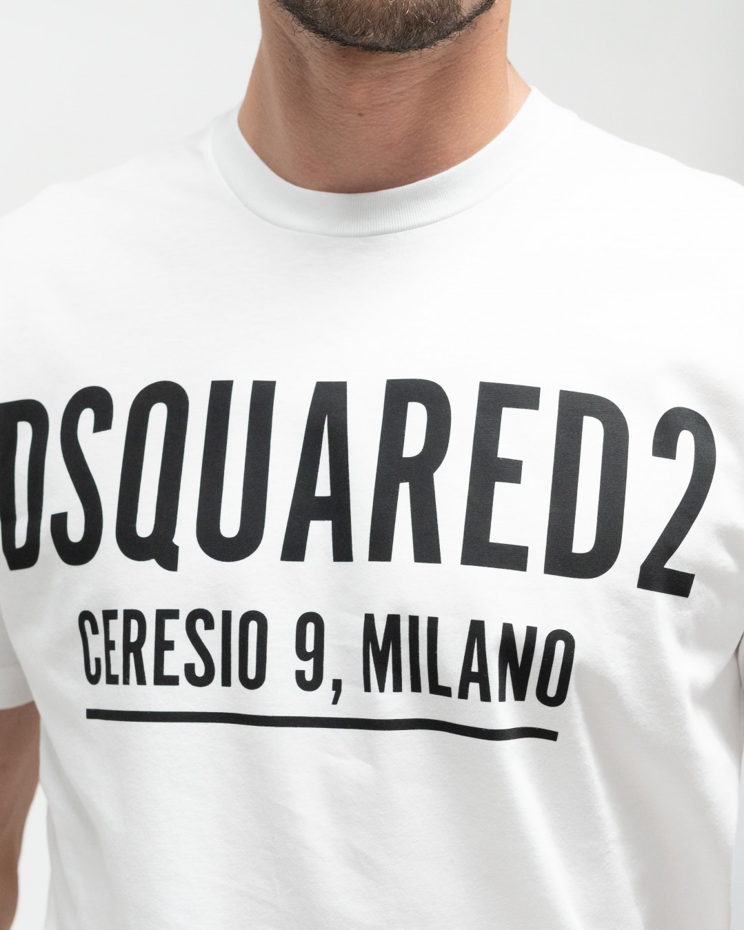 DSQUARED2 ディースクエアード ホワイト White Tシャツ メンズ 秋冬